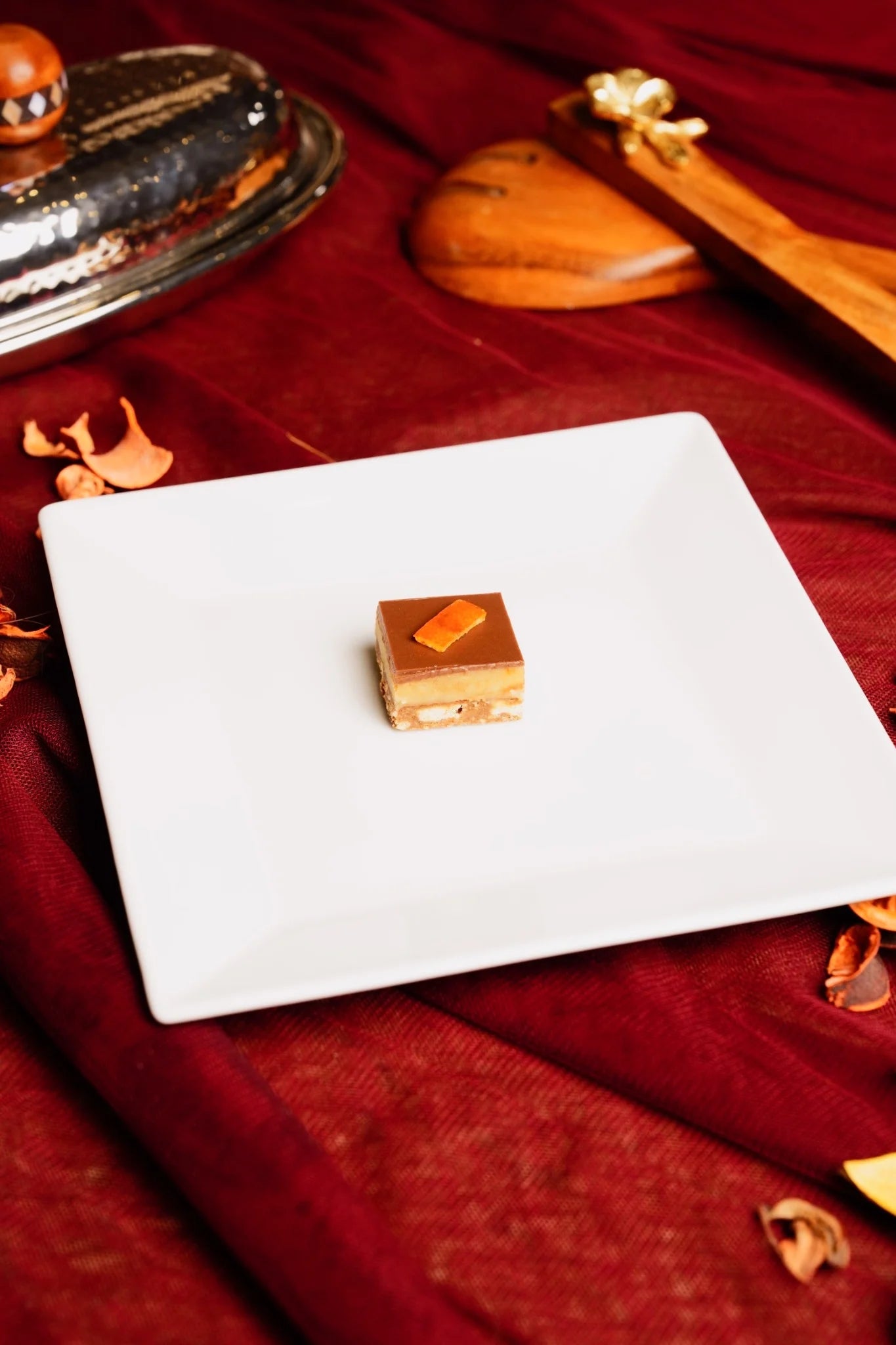 Orange Marzipan Square (6 pieces)